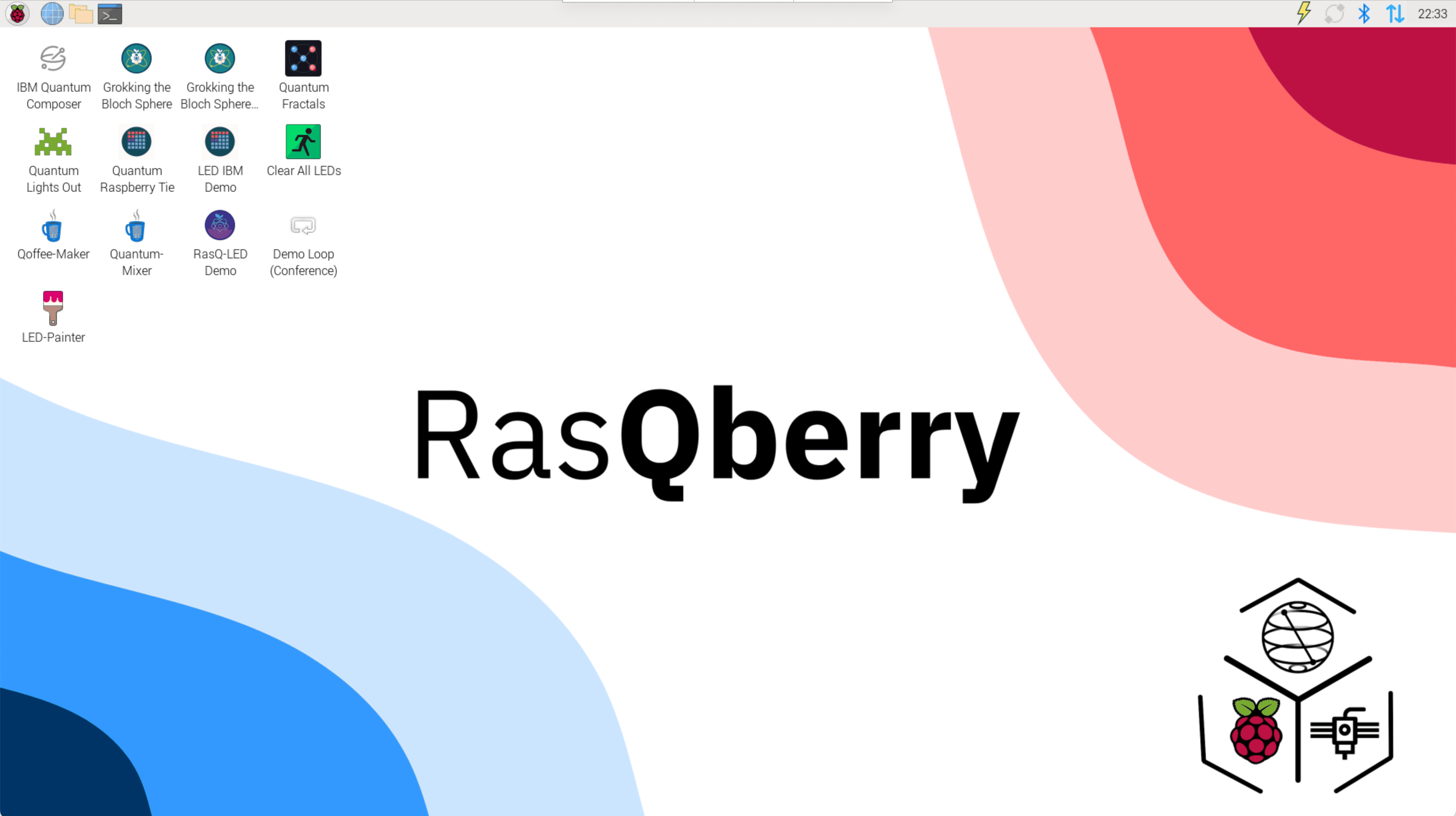 RasQberry Demo Screenshots